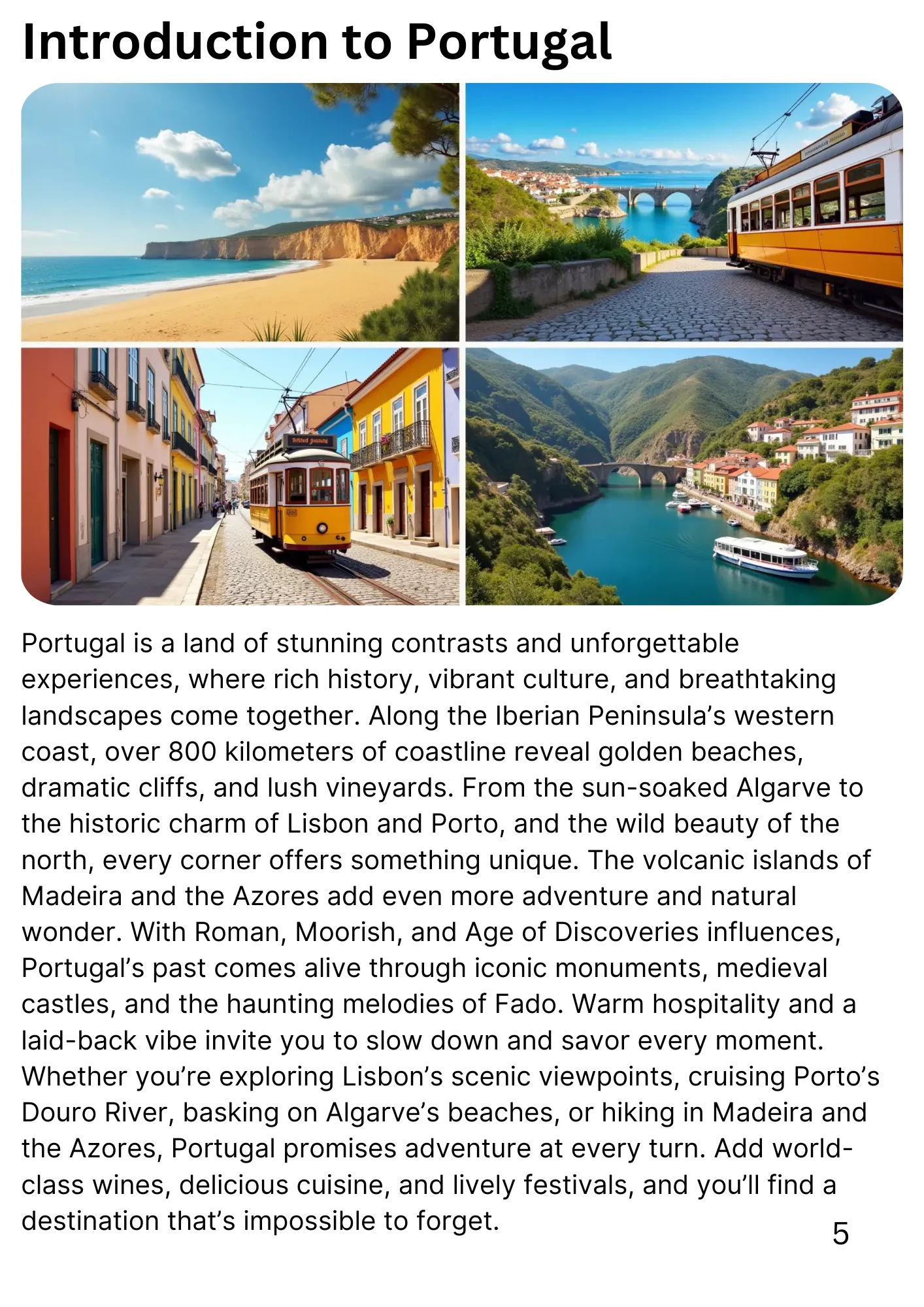travel guide intoduction to portugal